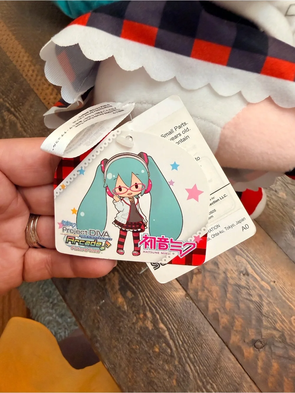 SEGA Hatsune Miku Mega Jumbo Plush Glasses Ver. NWT Plaid Skirt Sooo Cute 🥰 🥰
